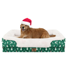 Chez Paw Christmas washable orthopedic bed mattress supports joints with dense foam