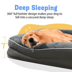 Chez Paw large bed with plush fleece for soft, skin-friendly lounging