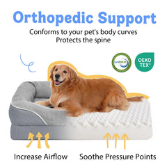 Chez Paw orthopedic bed foam-core closeup highlights high-density support.