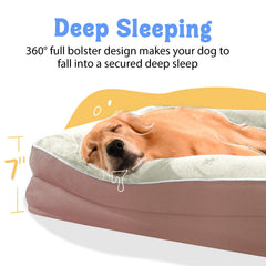 Chez Paw orthopedic bed removable washable cover demonstrates easy cleaning and freshening.