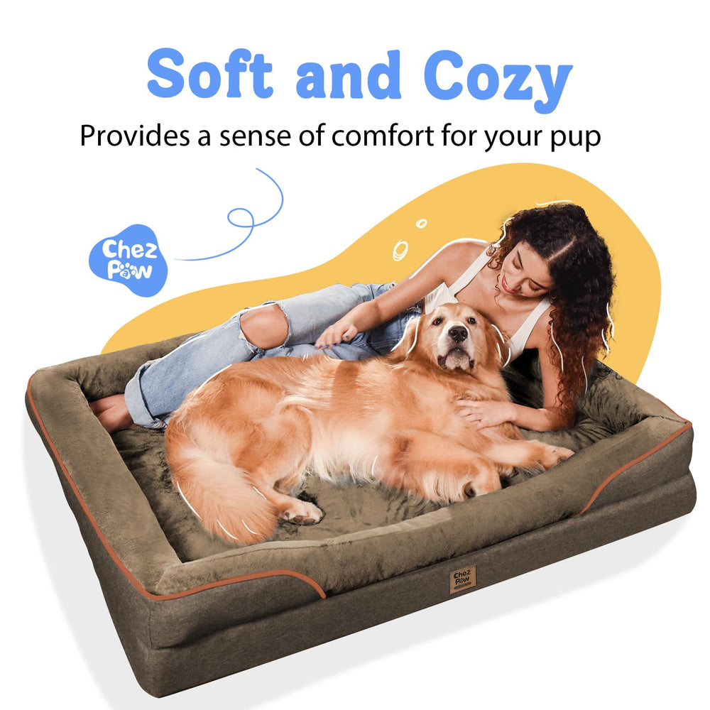 Chez Paw Orthopedic XL bed anti-slip bottom provides stable footing on tile or hardwood.