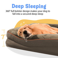 Chez Paw Orthopedic XL bed foam mattress detail emphasizes high-density support and pressure relief.