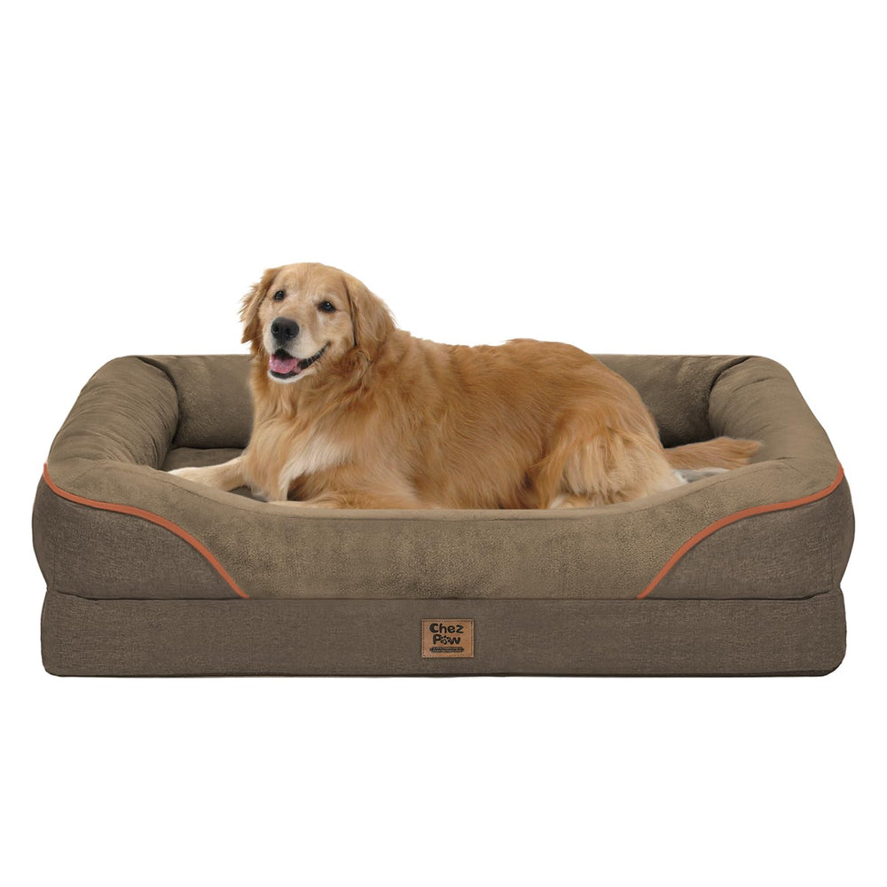 Chez Paw Orthopedic XL bed outer view shows sturdy construction for durable comfort.