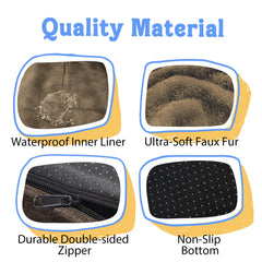 Chez Paw Orthopedic XL bed waterproof cover view demonstrates spill protection and easy cleaning.