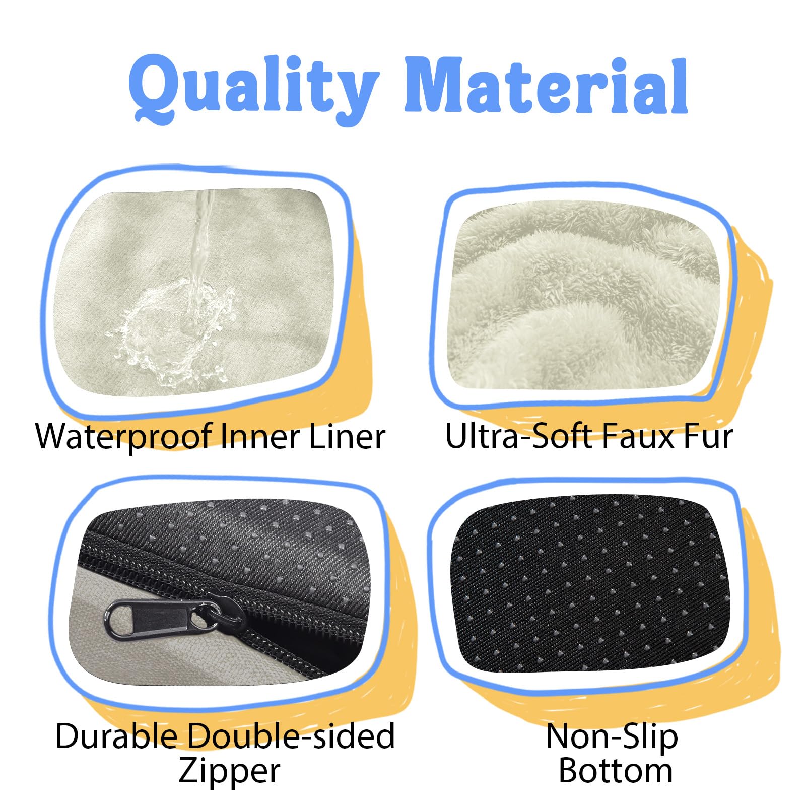 Chez Paw ultra-soft fleece cover delivers skin-friendly plush comfort.