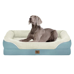 Chez Paw washable-orthopedic-bed-360-bolster close-up showing secure all-around support
