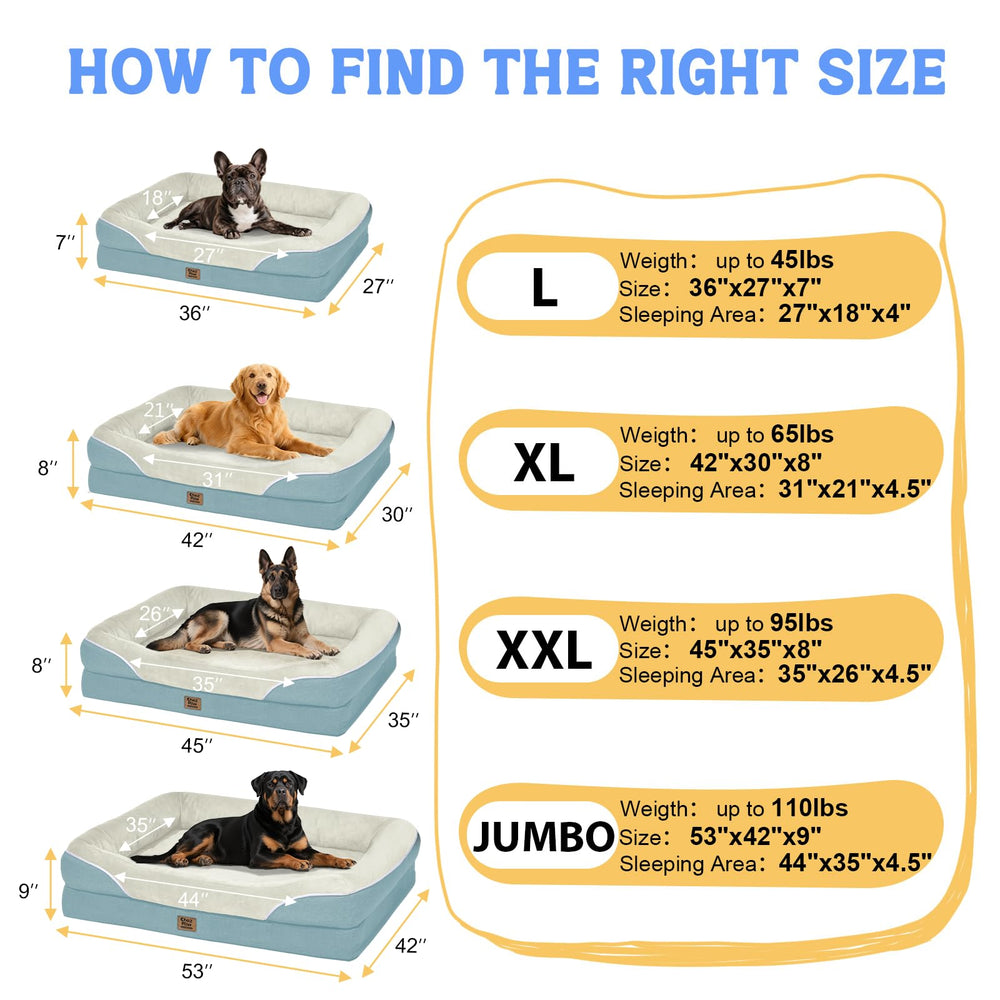 Chez Paw washable-orthopedic-bed-dog-relaxation-spot illustrates large dogs settling comfortably