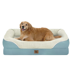 Chez Paw washable orthopedic large dog bed with 360-degree support for restful naps.