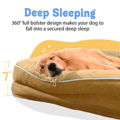 Chez Paw large dog bed anti-slip bottom stabilizing on floor