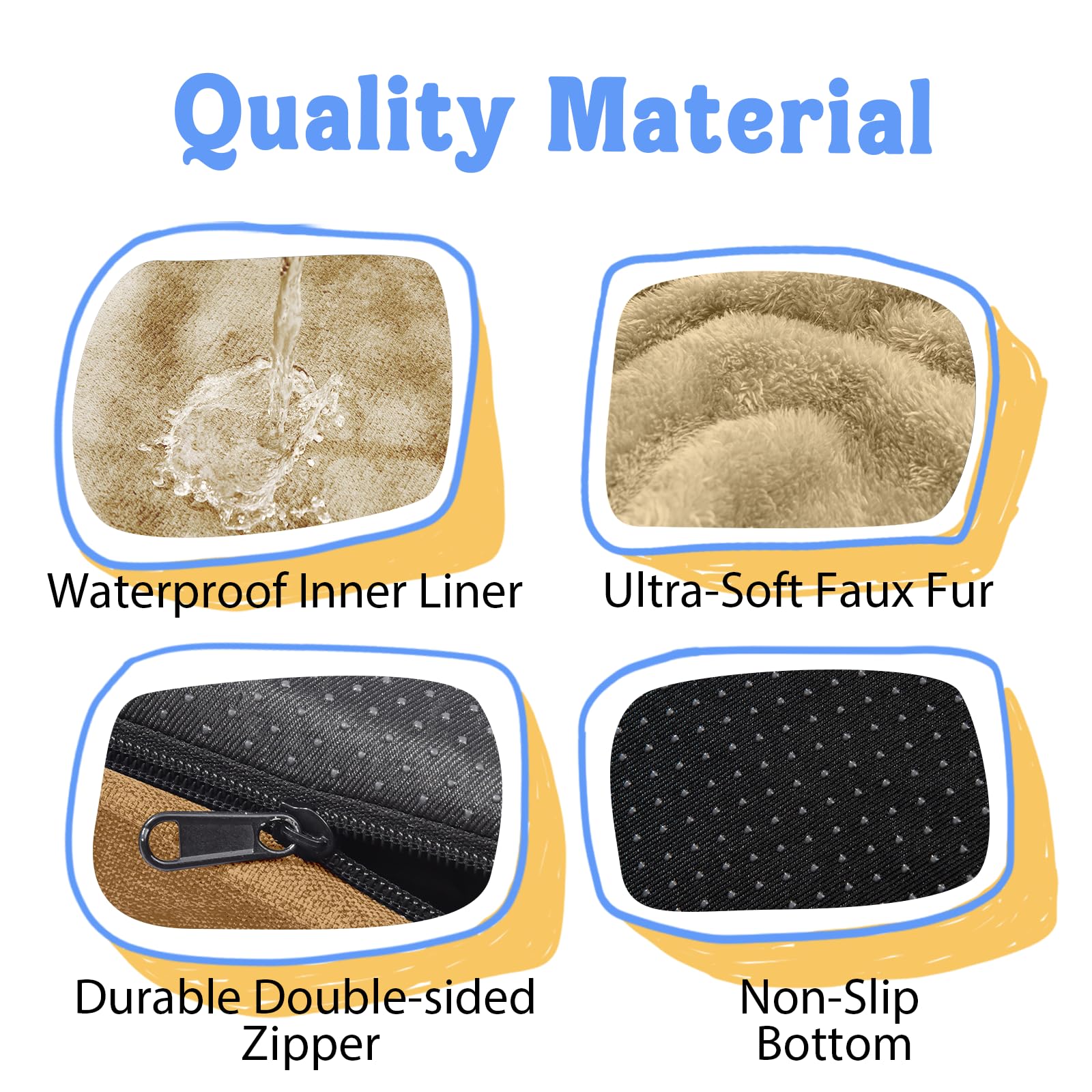 Chez Paw Waterproof Inner Lining image demonstrates spill protection and durable bedding.