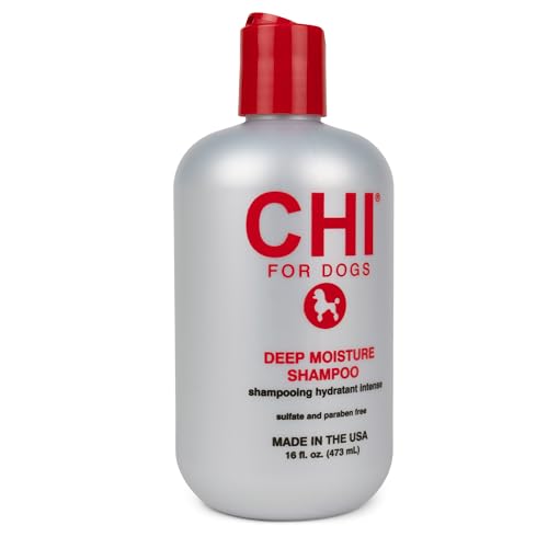 CHI for Dogs Deep Moisture Shampoo lather shows cleansing action for soft fur.