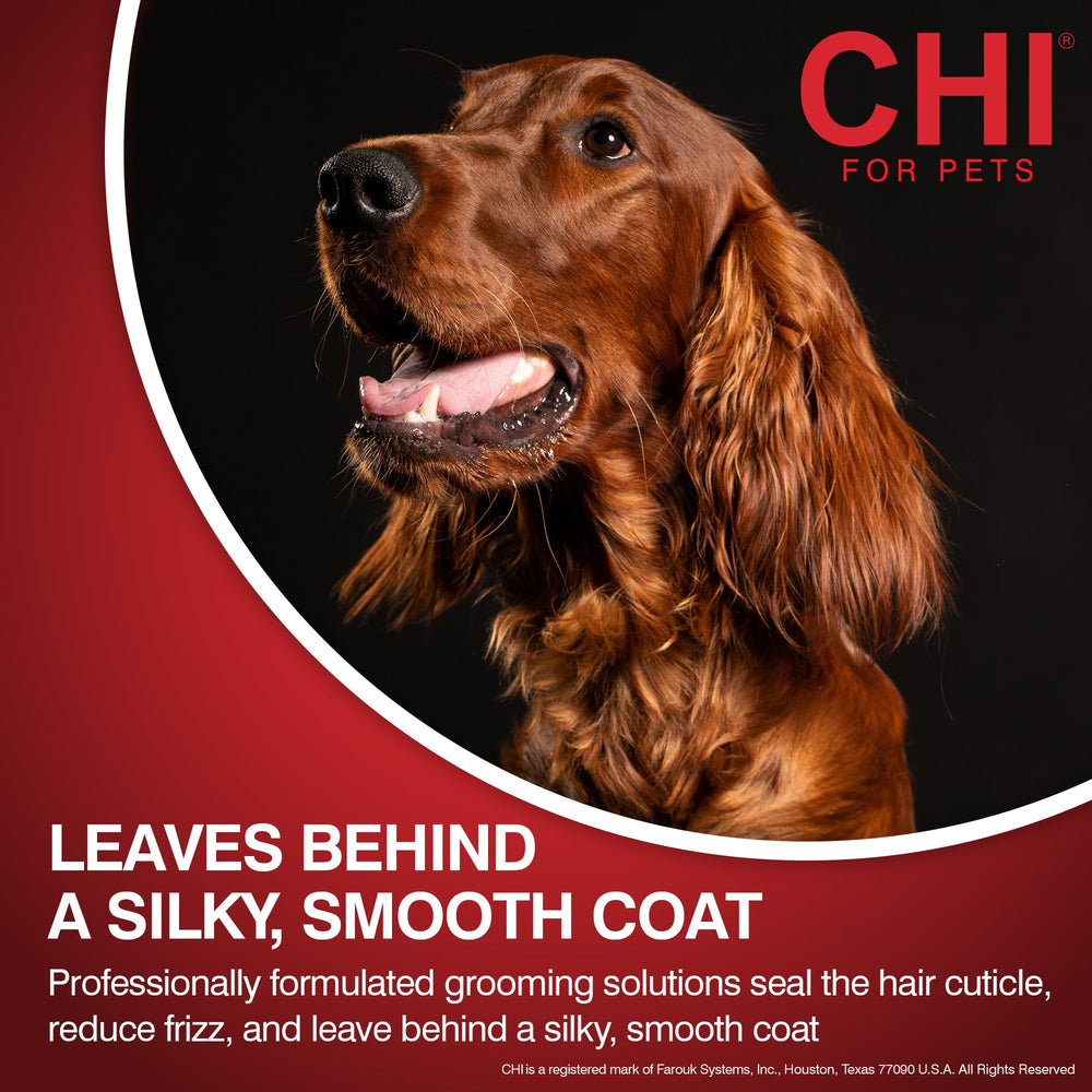 CHI For Dogs Oatmeal Shampoo dry skin closeup—soothing formula in action.