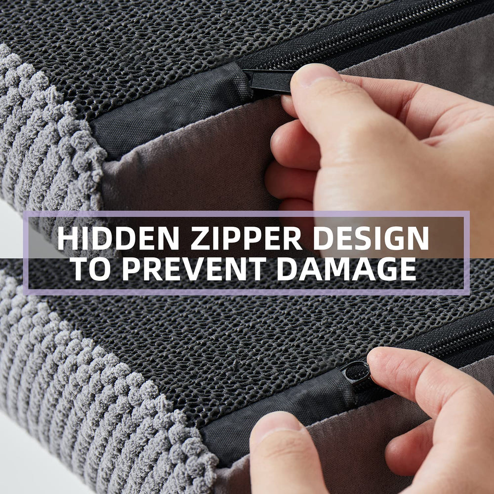 Chic Threads dog stairs concealed zip design to prevent chewing and extend life