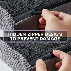 Chic Threads dog stairs concealed zip design to prevent chewing and extend life