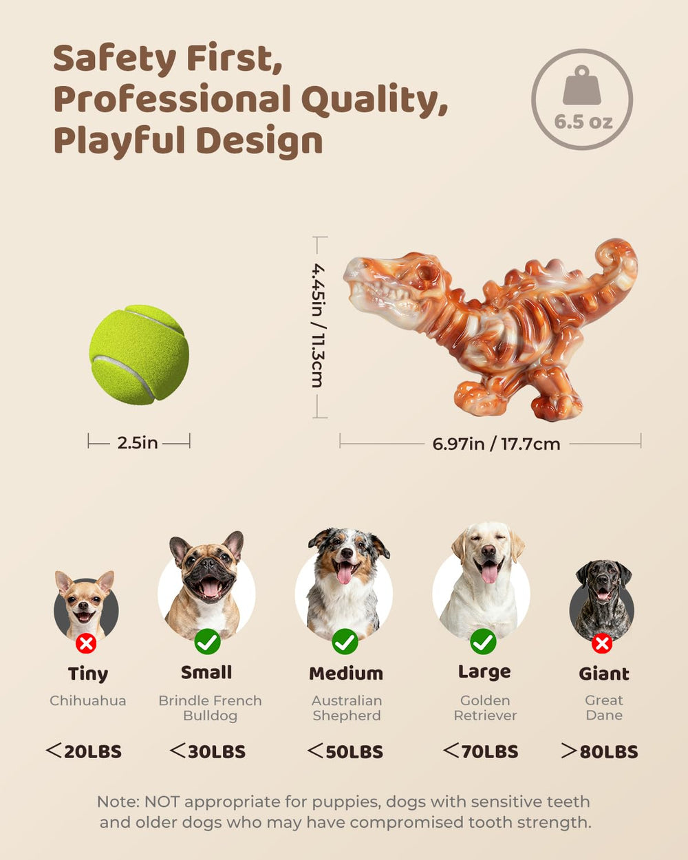 ChienBox aggressive-chewer bacon-flavor toy for extended chewing sessions.