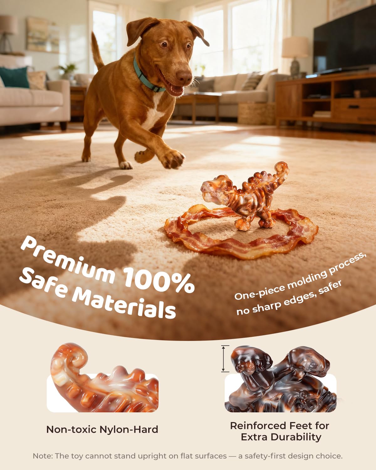 ChienBox peanut-butter groove toy for engaging, long chew sessions.