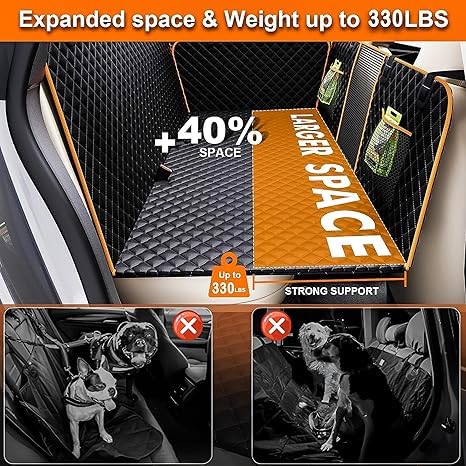 Chilino back-seat cover EVA non-slip base prevents seat scratches