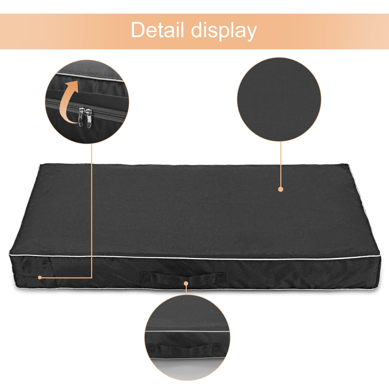 Chinchilla cover laid flat reveals 41x29 inch dimensions for a snug fit.