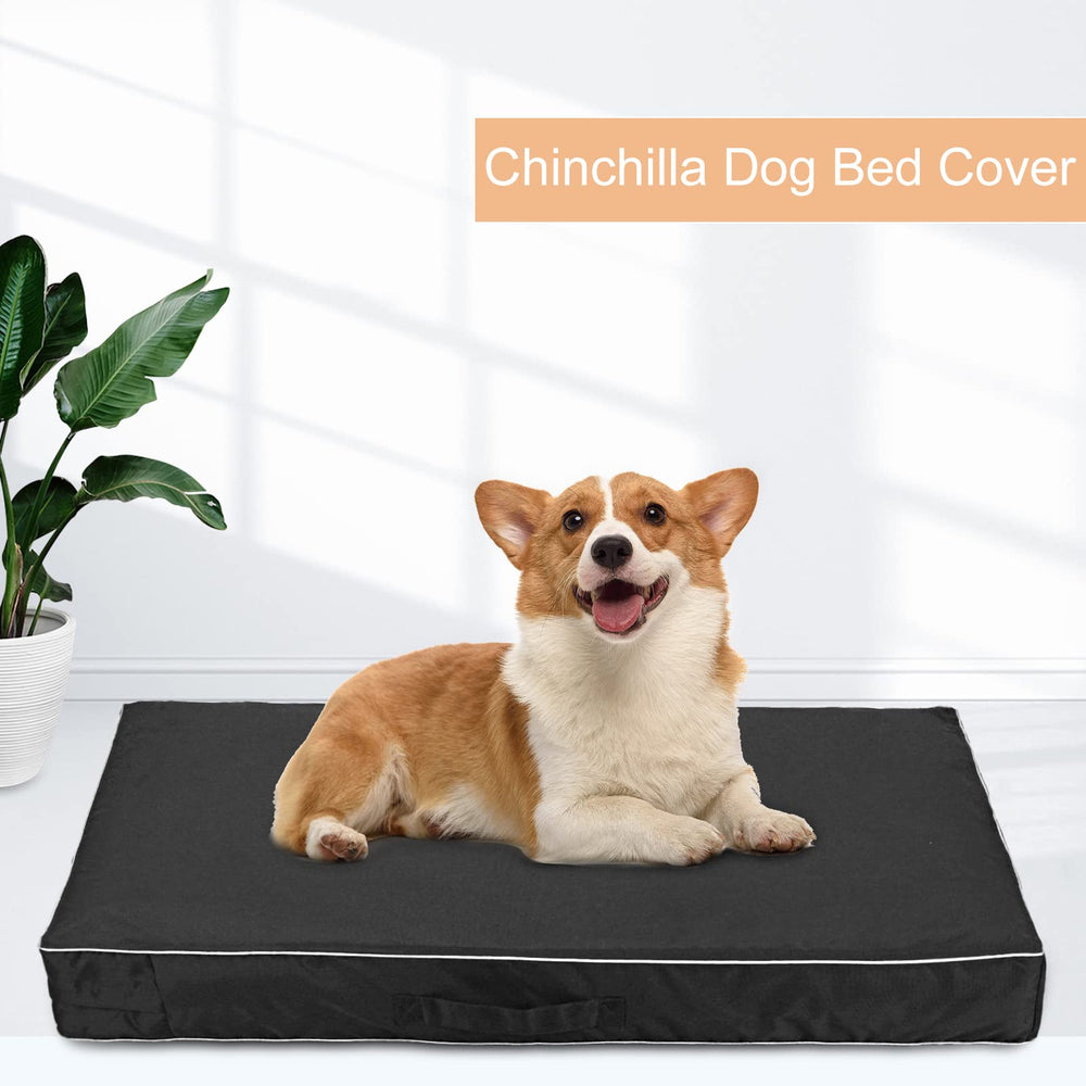 Chinchilla washable dog bed cover demonstrates easy cleaning and quick maintenance.