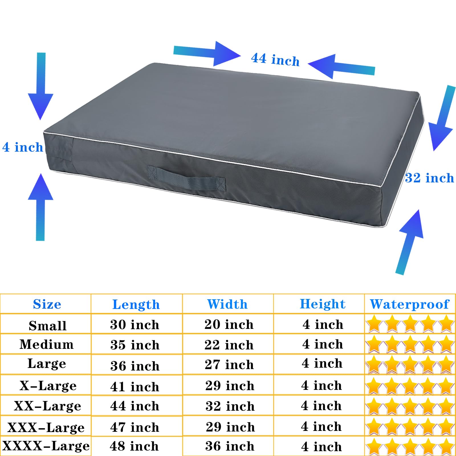 Chinchilla waterproof Oxford cloth gray texture protects beds from spills.
