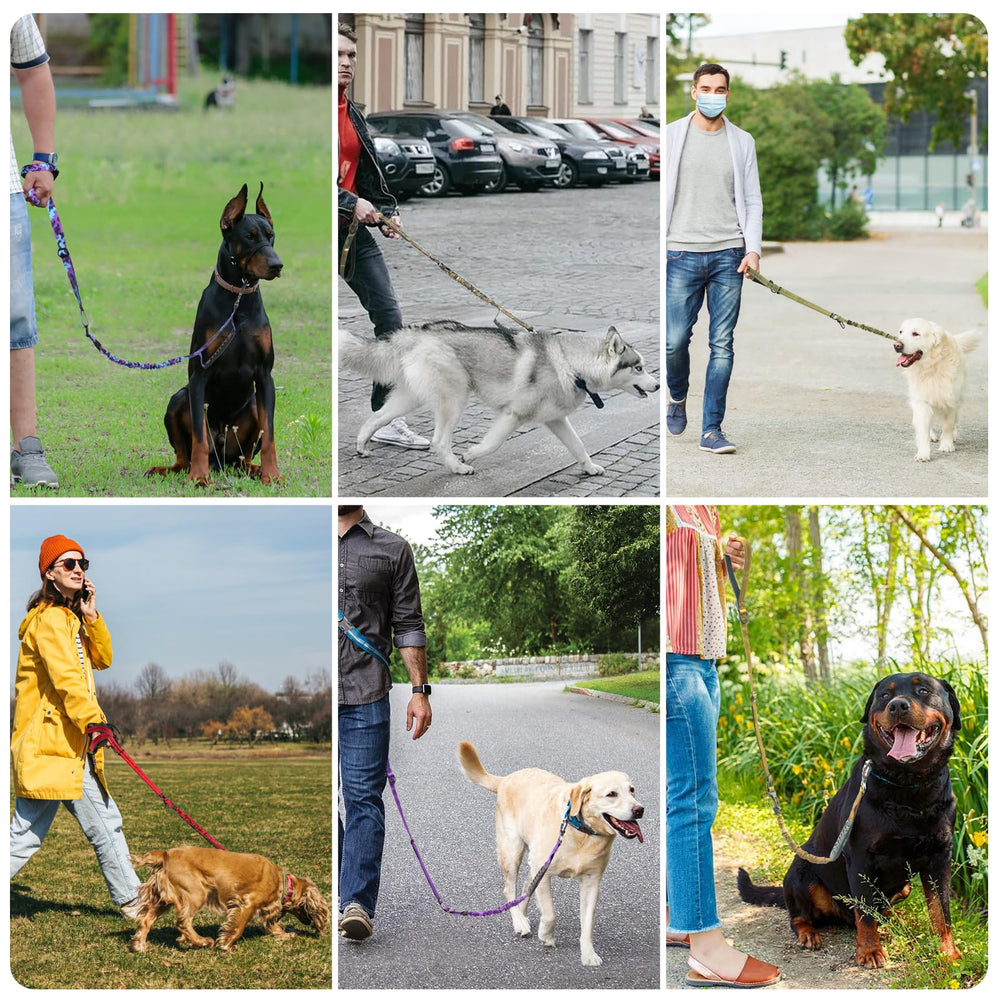 Chioratree durable nylon material leash offers lasting strength for medium and large dogs.