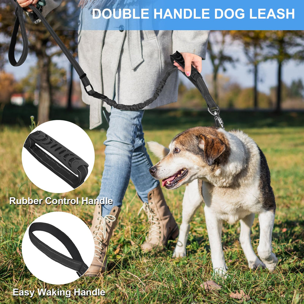 Chioratree heavy-duty dog leash traffic-control-handle aids gentle training.