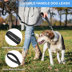 Chioratree heavy-duty dog leash traffic-control-handle aids gentle training.