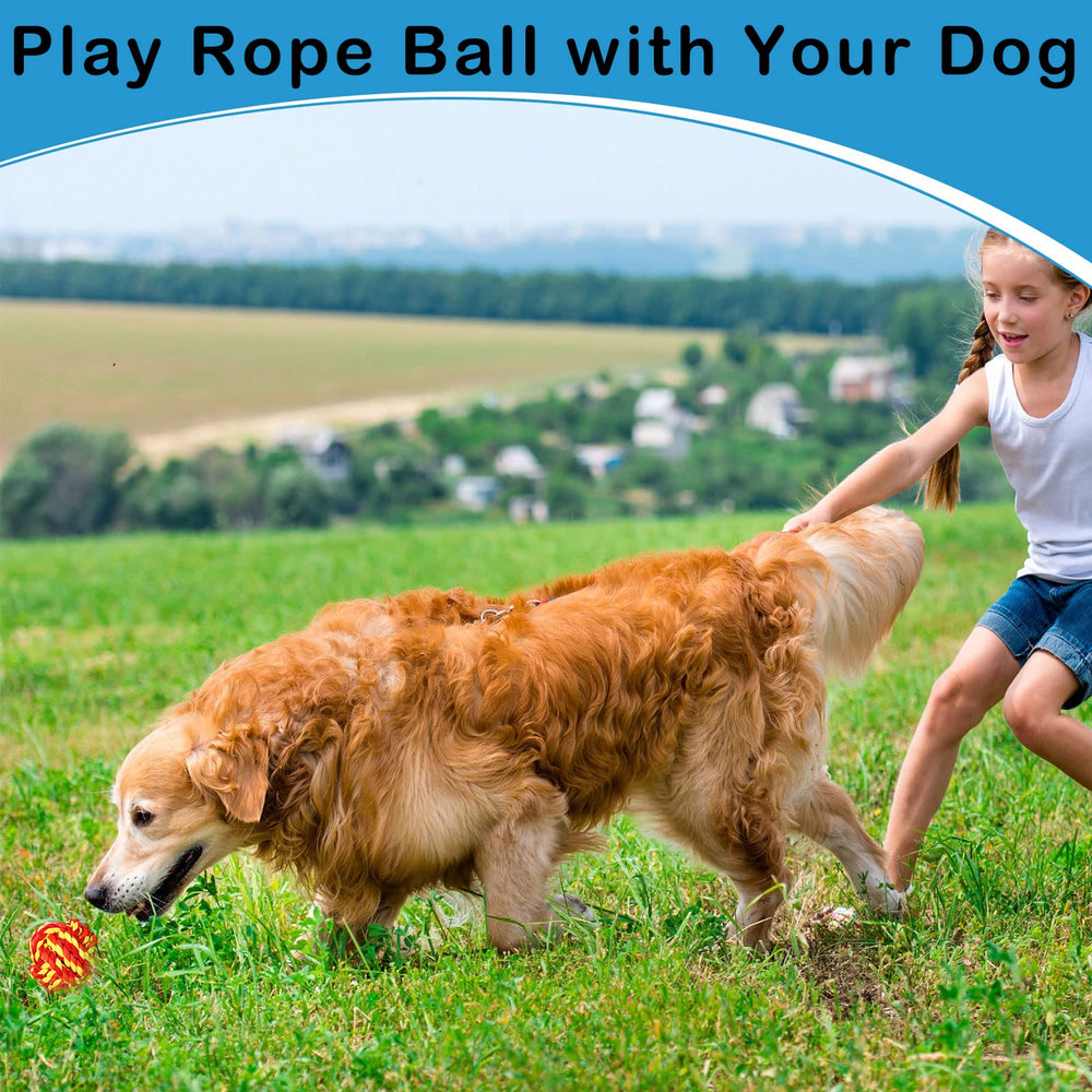 Chitidr rope ball chewing action helps keep dogs' teeth clean