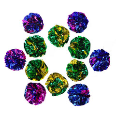 CHIWAVA 1.6-inch Mylar ball kitten toy for active play and coordination.