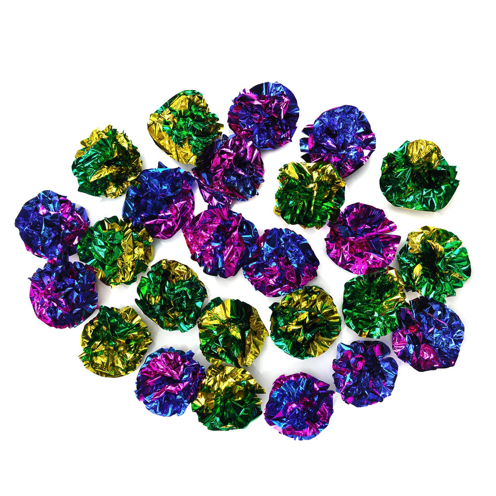 CHIWAVA Durable, color-rich Mylar balls for long-lasting kitten play sessions.