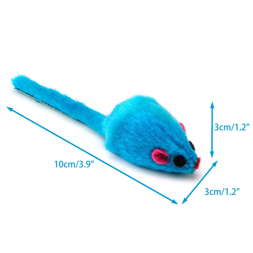 CHIWAVA ratón peludo azul para estimulación física