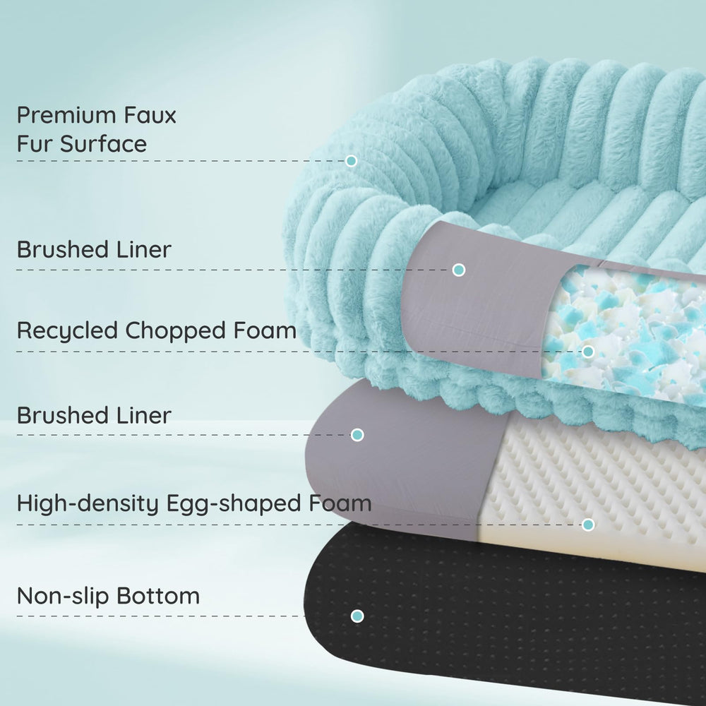 ChiXnuggle bed with side pockets for easy access to essentials.