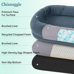ChiXnuggle bed strap enables easy storage and transport of the oversized bed.