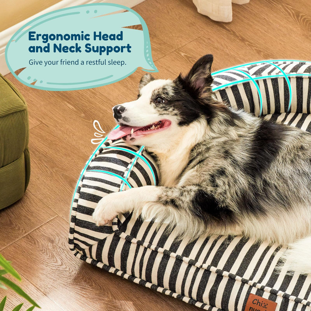 ChiXnuggle striped design blends with home décor while saving space in crates or RVs.