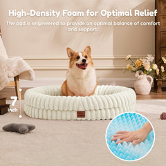 ChiXnuggle dog bed large 360-degree bolster surrounds dog for secure lounging
