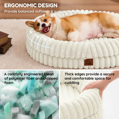 ChiXnuggle dog bed large egg crate foam base supports joints and breathability