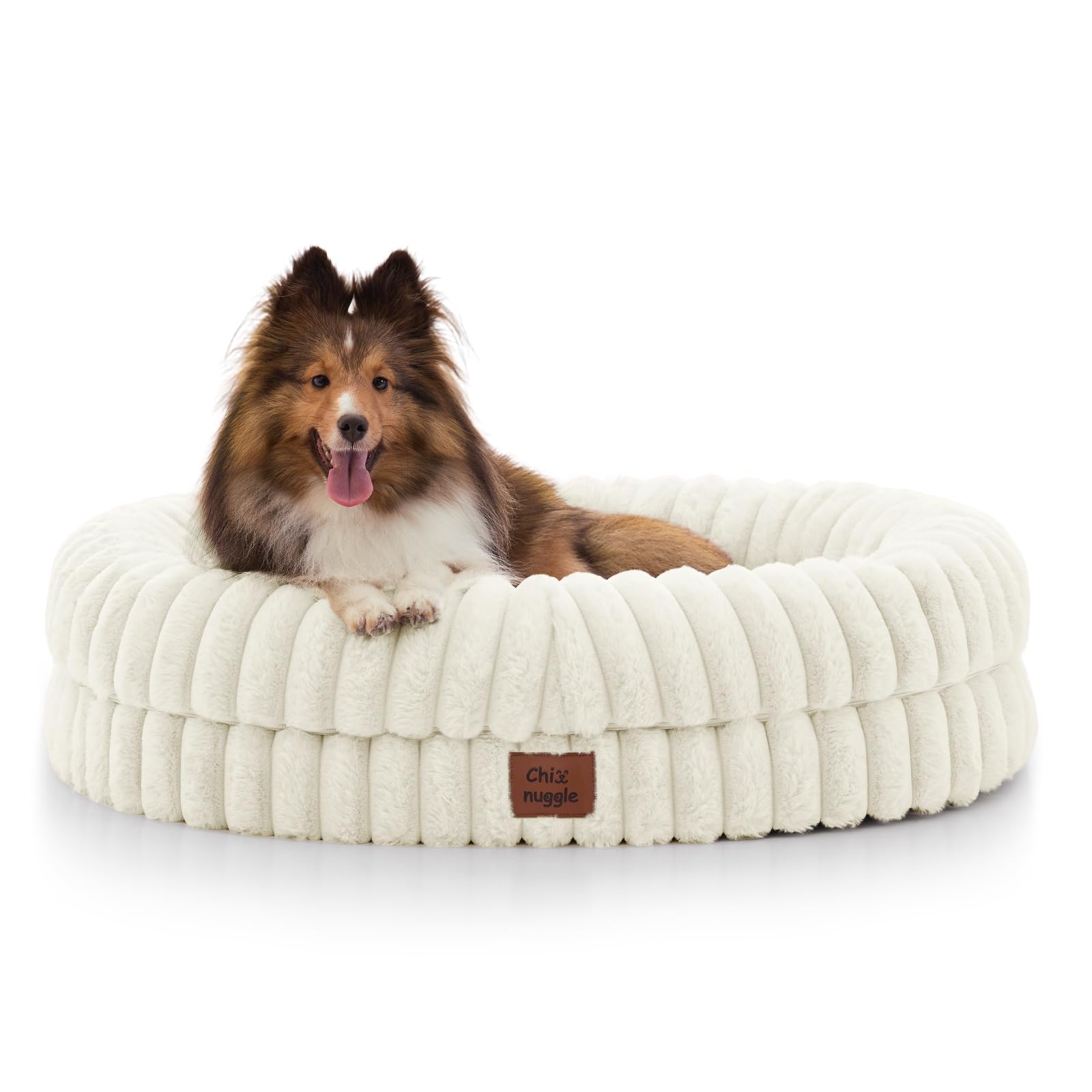 ChiXnuggle dog bed interior cushion view emphasizes cozy resting space.