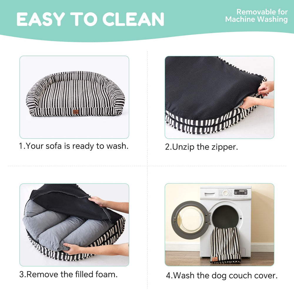 ChiXnuggle dog bed in a 36x27x7 inch footprint suits large breeds comfortably.