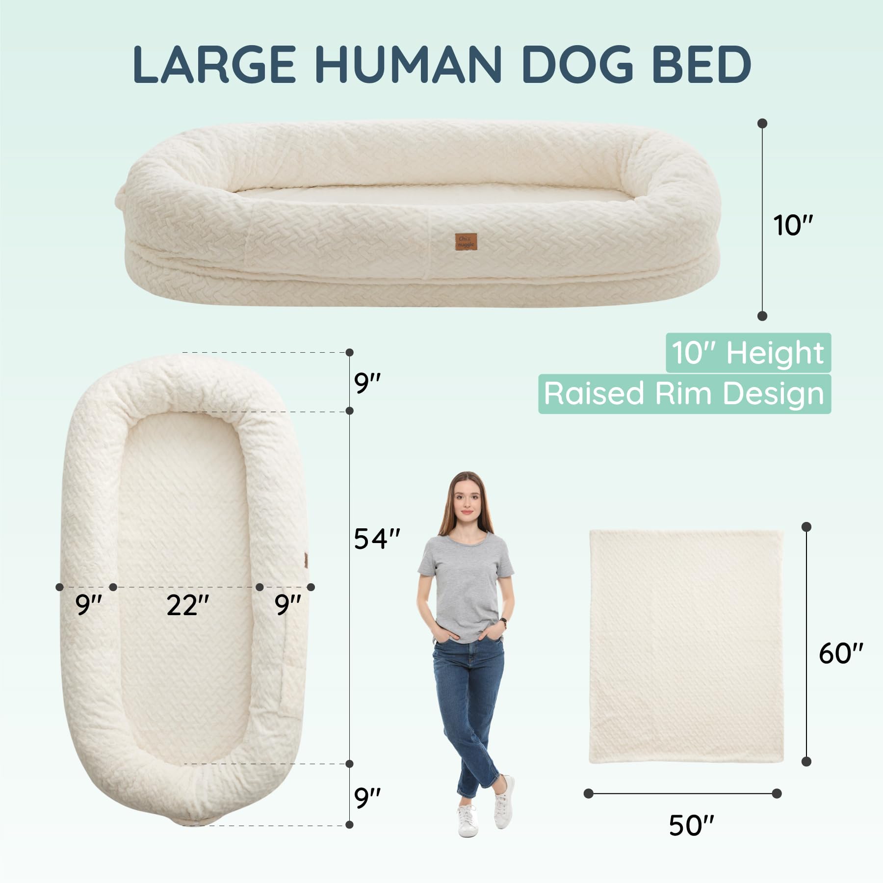 ChiXnuggle egg orthopedic foam core demonstrates supportive resting surface.
