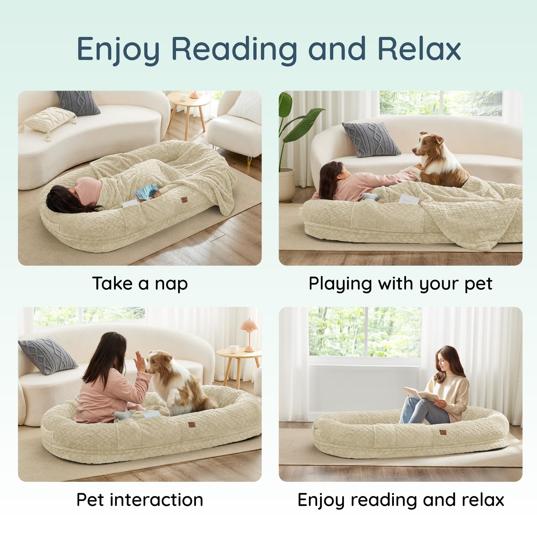 ChiXnuggle linen fabric bed image highlights breathable, durable cover for daily use