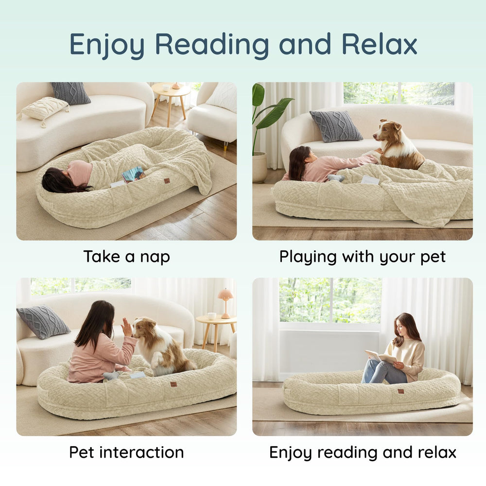 ChiXnuggle linen fabric bed image highlights breathable, durable cover for daily use