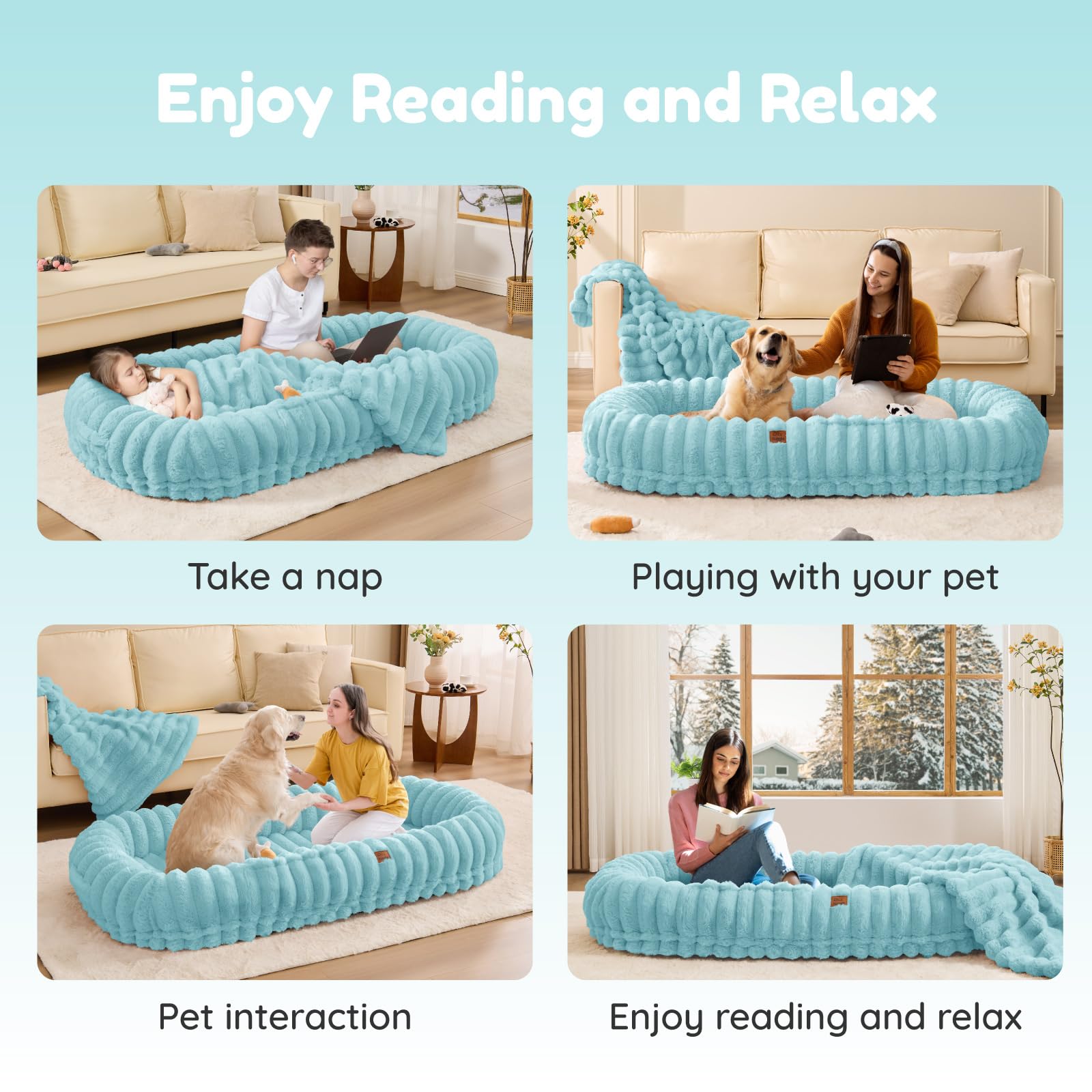 ChiXnuggle non-slip PVC bottom helps keep the bed in place on smooth floors.