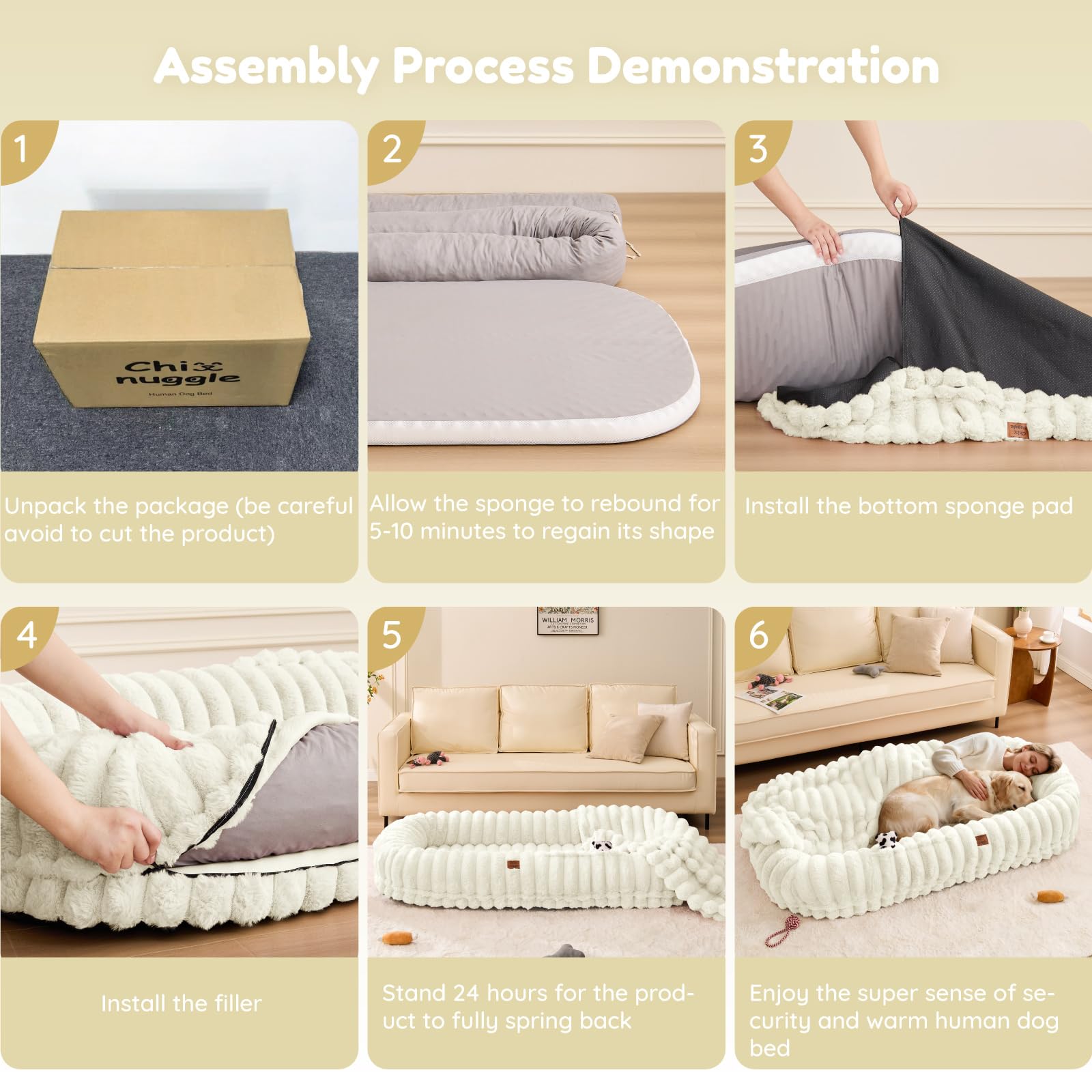 ChiXnuggle Bed features two side pockets for essentials.
