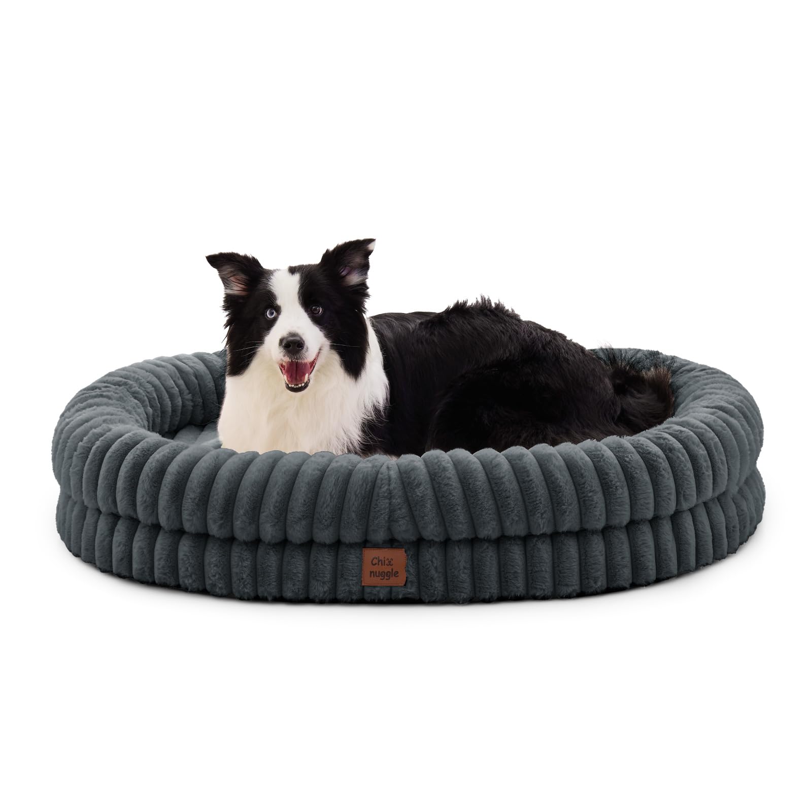 ChiXnuggle XL dog bed floor setup shows ready-to-use cozy space.