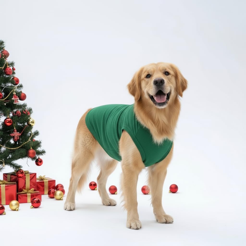 Cholvivi dog shirts two-pack black side view highlights stylish, breathable wear for dogs