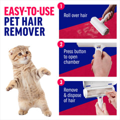 ChomChom Roller built-in receptacle for quick fur emptying