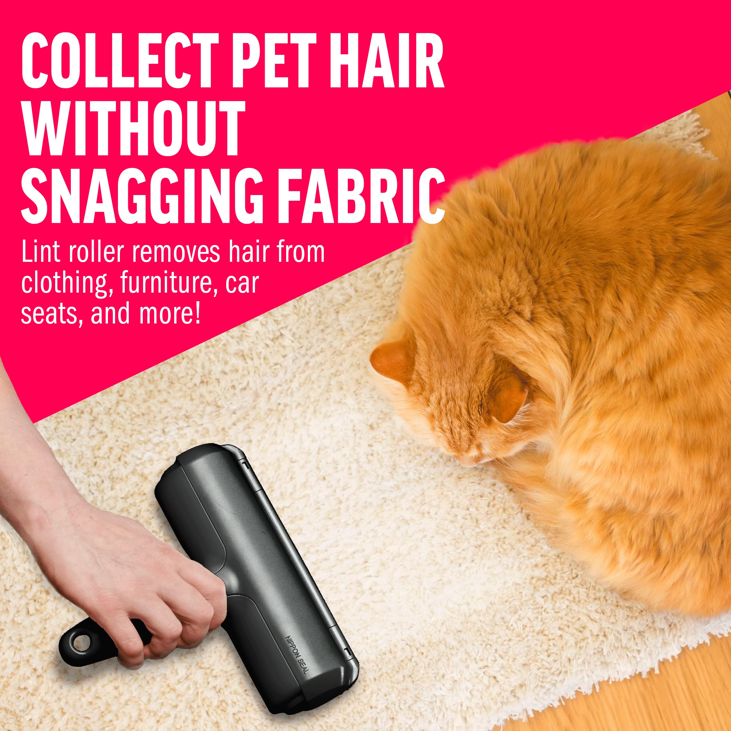 ChomChom Roller compact portable hair remover fits in bag.