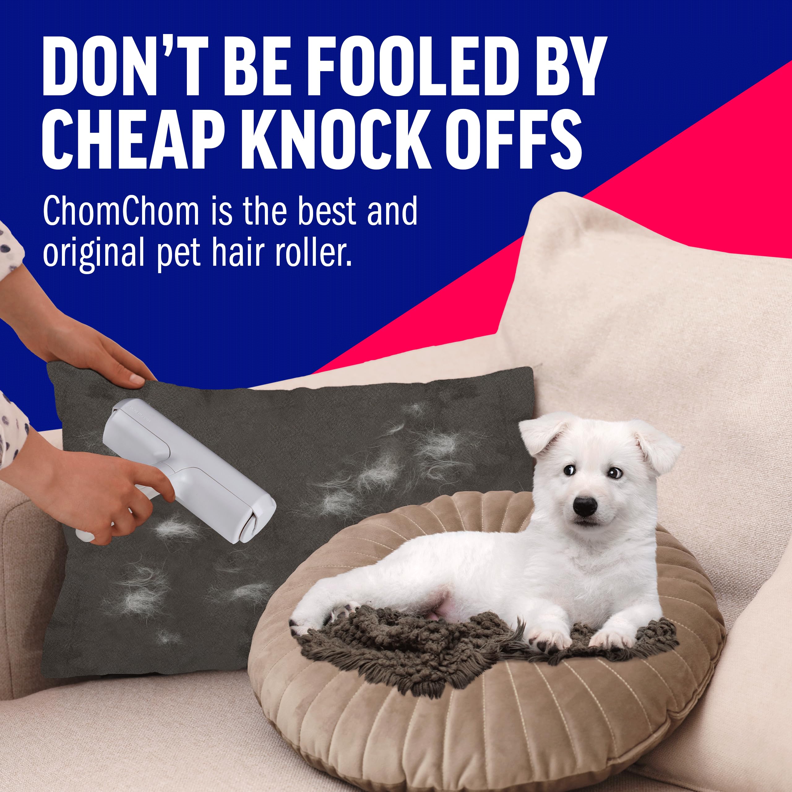 ChomChom Roller easy roll action for quick fur pickup