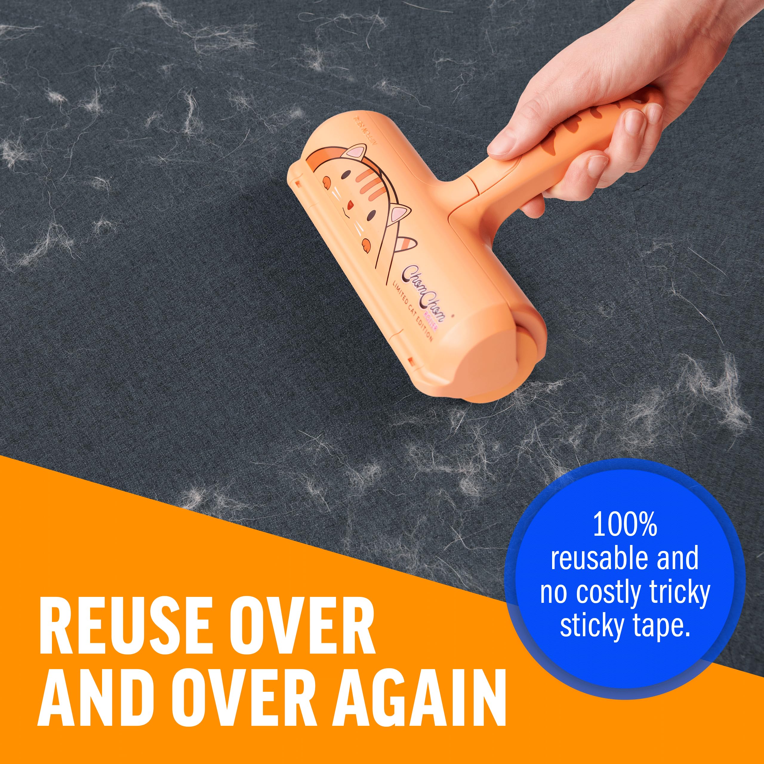 ChomChom Roller eco-friendly design reduces waste with a reusable lint brush