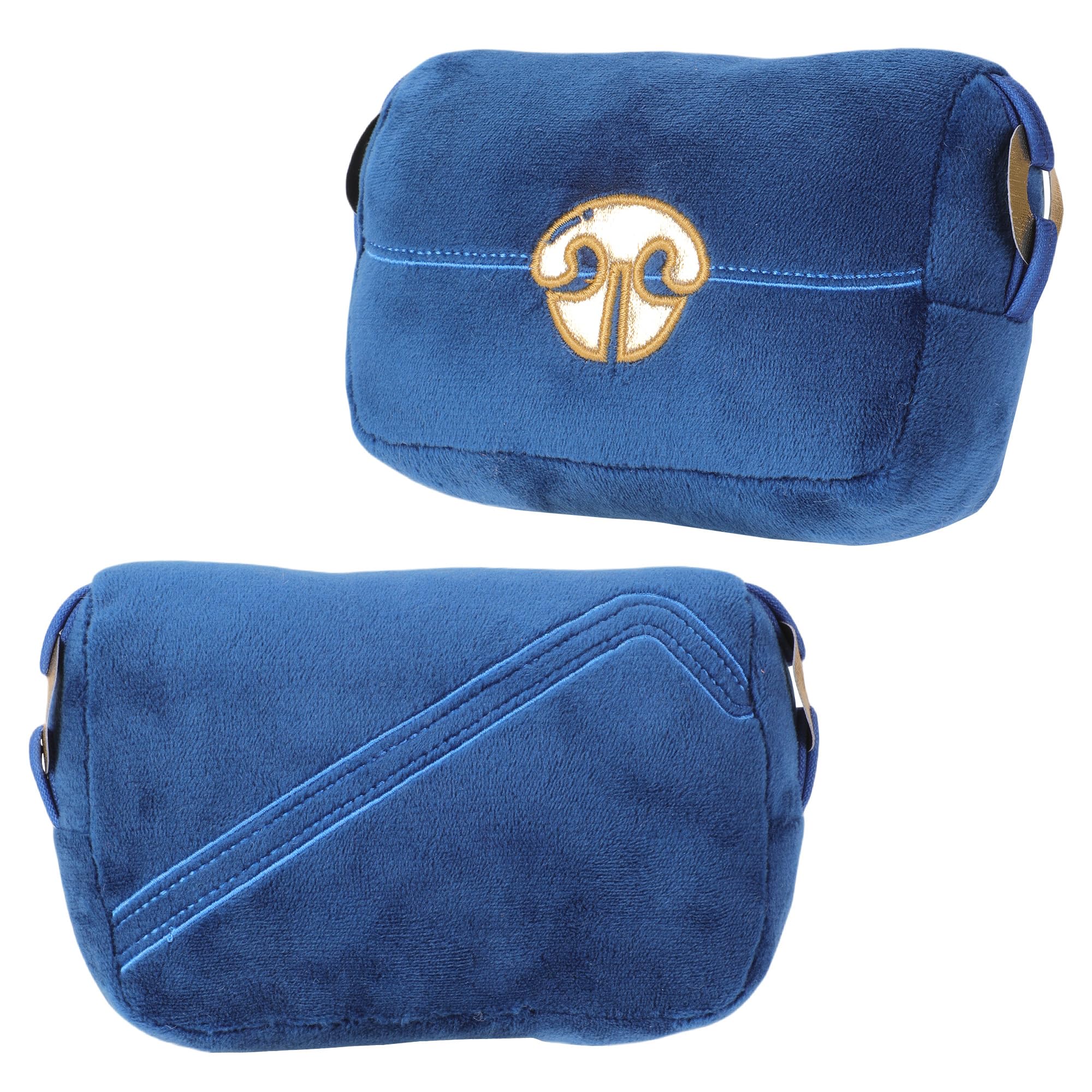 Chomp Haus Chewline gold embroidered accents enhance luxury during gentle play.